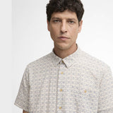 Barbour Wildfell Printed Short-Sleeved Relaxed Shirt In Neutral