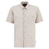 Barbour Wildfell Printed Short-Sleeved Relaxed Shirt In Neutral