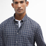 Barbour Windale Tailored Fit Checked Shirt In Classic Black