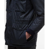 Barbour Winter Sapper Waxed Jacket In Navy/Midnight Oak