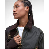 Barbour Women's Arlene Waxed Jacket In Beech/Ancient Tartan