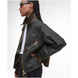 Barbour Women's Arlene Waxed Jacket In Beech/Ancient Tartan