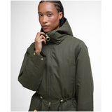 Barbour Women's Inola Showerproof Jacket In Olive/Ancient Tartan