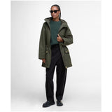 Barbour Women's Inola Showerproof Jacket In Olive/Ancient Tartan