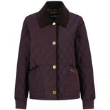Barbour Women's Marla Quilted Jacket In Black Cherry/Dark Brown/Muted Tartan