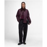 Barbour Women's Marla Quilted Jacket In Black Cherry/Dark Brown/Muted Tartan
