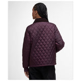 Barbour Women's Marla Quilted Jacket In Black Cherry/Dark Brown/Muted Tartan