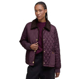 Barbour Women's Marla Quilted Jacket In Black Cherry/Dark Brown/Muted Tartan