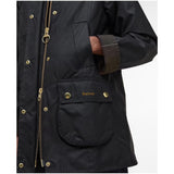 Barbour Women's Modern Beadnell Waxed Jacket In Black/Classic Tartan