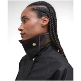 Barbour Women's Modern Beadnell Waxed Jacket In Black/Classic Tartan