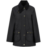 Barbour Women's Modern Beadnell Waxed Jacket In Black/Classic Tartan