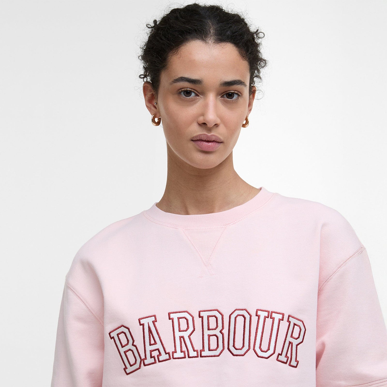 Barbour Women's Northumberland Sweatshirt In Pink Blush