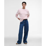 Barbour Woodhouse Crew Neck Jumper In Pink Blush