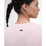 Barbour Woodhouse Crew Neck Jumper In Pink Blush
