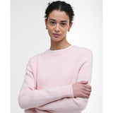 Barbour Woodhouse Crew Neck Jumper In Pink Blush