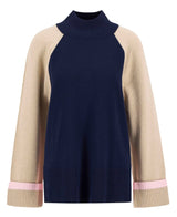 Barbour Wren Knitted Jumper In Navy