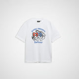 Barbour x Mul Gone Fishing Relaxed T-Shirt In White