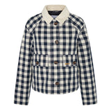 Barbour Maddison Gingham Casual Jacket In Navy