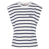 Barbour Madelyn Striped T-Shirt In Navy Stripe
