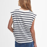 Barbour Madelyn Striped T-Shirt In Navy Stripe