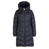 Babour International Boston Longline Quilted Jacket in Black