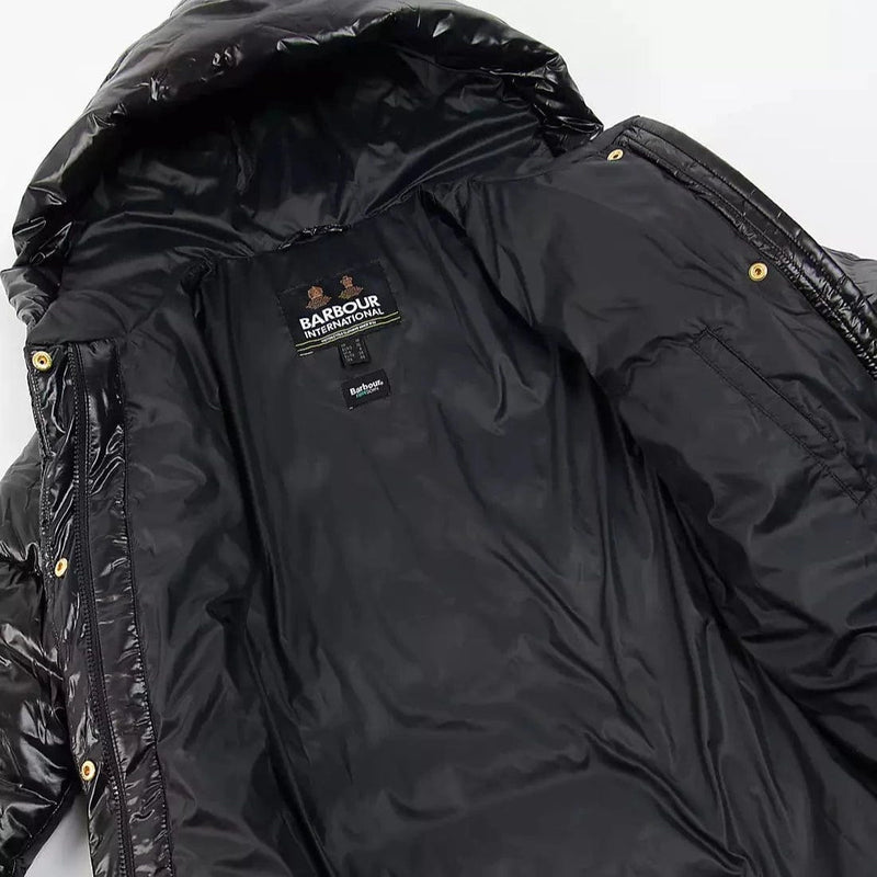 Barbour international penhal quilted hooded 2024 jacket black