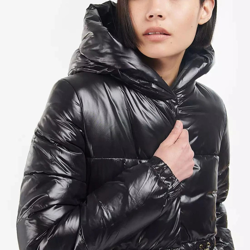 Ladies barbour international quilted jacket on sale