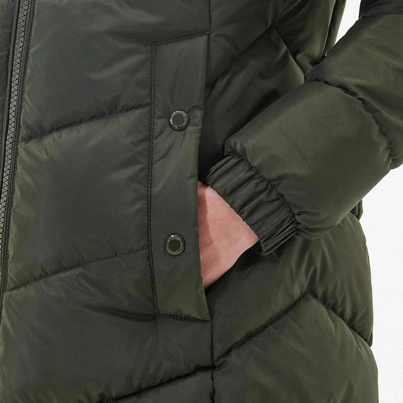 Barbour quilted 2025 green jacket