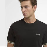 Barbour International Burnwood Tipped Cuff T-Shirt In Black