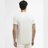 Barbour International Burnwood Tipped Cuff T-Shirt In Whisper White