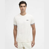 Barbour International Burnwood Tipped Cuff T-Shirt In Whisper White
