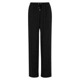 Barbour International Clara Relaxed Wide-leg Trousers In Black