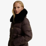 Barbour International Cyrus Puffer Jacket In Truffle