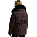 Barbour International Cyrus Puffer Jacket In Truffle