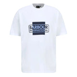 Barbour International Divide Oversized Graphic T-Shirt In White