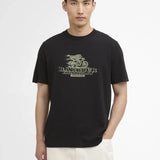Barbour International Dukes Café Graphic T-Shirt in Black