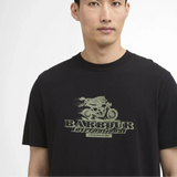 Barbour International Dukes Café Graphic T-Shirt in Black