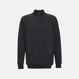 Barbour International Ewan Half Zip Funnel Neck In Black