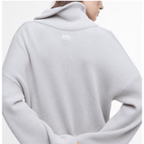 Barbour International Franchesca Knitted Jumper In Silver Cloud