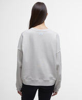 Barbour International Franchesca Logo Sweatshirt in Silver Cloud