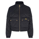 Barbour International Hamilton Quilted Bomber Jacket in Black