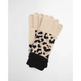 Barbour International Harley Leopard Gloves In Jasmine Leopard