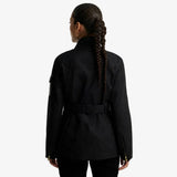 Barbour International Heritage Waxed Jacket In Black