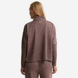 Barbour International Kemora Half-Zip Sweatshirt In Truffle