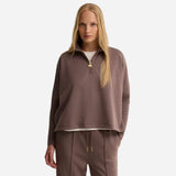 Barbour International Kemora Half-Zip Sweatshirt In Truffle