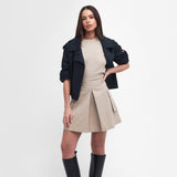 Barbour International Kinghorn Mini Skirt in Oat