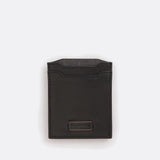 Barbour International Logo Leather Cardholder In Black