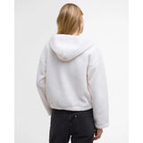 Barbour International Lola Fleece Hoodie In Off White