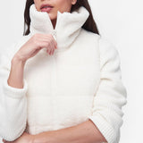 Barbour International Maguire Fleece Gilet in White