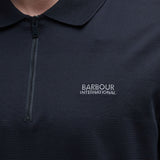 Barbour International Men's Chapter Jacquard Texture Polo In Black
